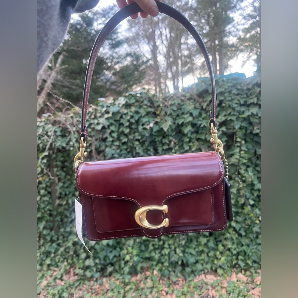 ✨SOLD✨Coach Spazzolato Tabby 20 in Dark Neutral CW632